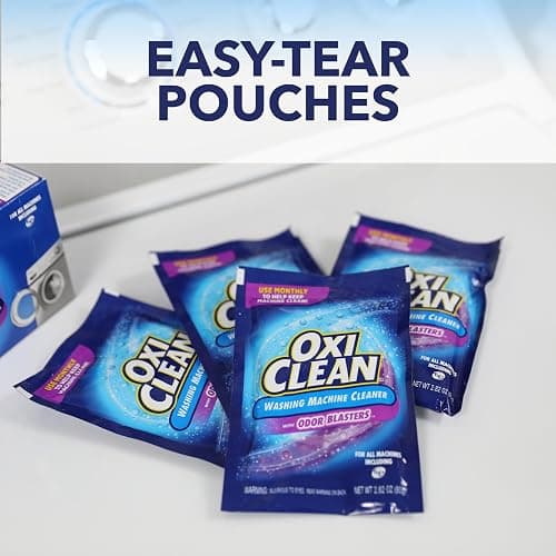 OxiClean Washing Machine Cleaner with Odor Blasters, 4 Count thumbnail 3