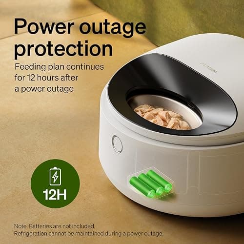 PETLIBRO Automatic Cat Feeder Wet Food with Stainless Steel Bowl, Refrigerated Auto Cat Feeder with Semiconductor Cooling, 3 Fresh Meals for 3 Days, App-Controlled Pet Food Dispenser, Easy to Clean thumbnail 8
