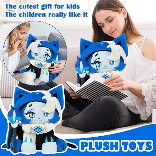 Amnii Cookie-Run Kingdom 9.8inch Ornaments Figurines Shadow Milk Cookie Pillow Doll Merchandise Hugable Car Room Decorations Stress Relief Doll thumbnail 5