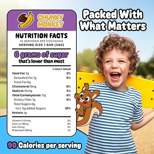 Snakkidz Organic Chewy Granola Bars for Kids, Allergen-Free, Nut-Free, Gluten-Free, Low Sugar Snack Bars Made with Avocado Oil, Individually Wrapped, School Lunch Snacks, Bulk Pack of 45, Variety Pack thumbnail 4