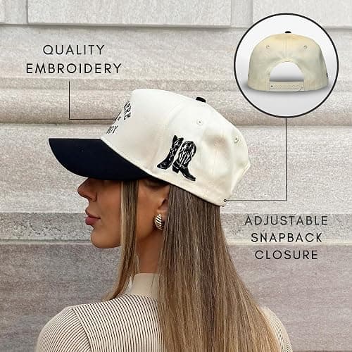Vintage Western Trucker Hat | Men & Women | Country Cute Caps for Cowgirls Cowboys | Camo Denim Embroidered Cotton | Snapback thumbnail 6