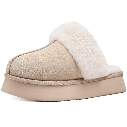 Litfun Women's Fuzzy Slippers - Image 1