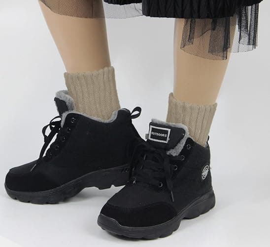 BomKinta Boot Socks for Women Winter Solid Thick Warm Socks Cozy Crew Socks Christmas Gift thumbnail 6