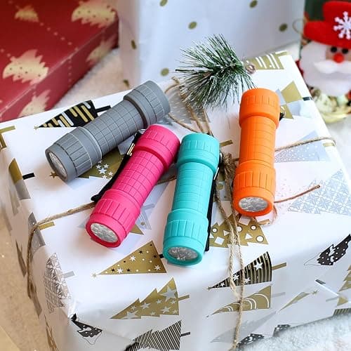 FASTPRO 10-Pack, 9-LED Mini Flashlight Set, AAA Batteries are Included and Pre-Installed, Perfect for Class Teaching, Camping, Wedding Favor thumbnail 2