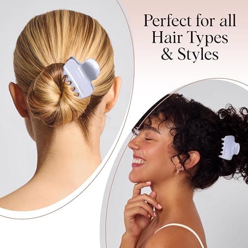 Kitsch Hair Clips for Women - Strong Hold Claw Clips | Non-Slip, Durable Plastic | Stylish Hair Accessories for Everyday Use | Ideal Gifts for Women - Hydrangea Breeze, 1pc thumbnail 7