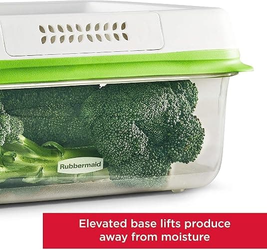Rubbermaid FreshWorks Produce Saver, Medium and Large Storage Containers, With Lids, 8-Piece Set thumbnail 7