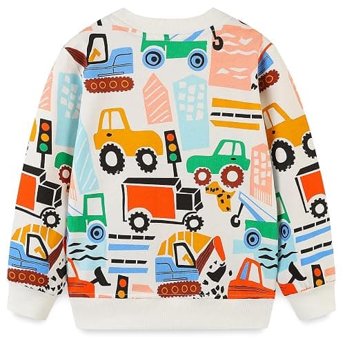 Bumeex Toddler Boy's Kids Crewneck Pullover Sweatshirts 2-7Year thumbnail 2