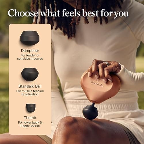 TheraGun Mini (3rd Generation) by Therabody – Ultra-Portable Massage Gun and Travel Essential for Fast, Effective Pain and Tension Relief Anywhere (Desert Rose) thumbnail 8