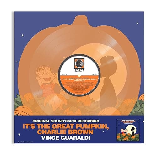 It's The Great Pumpkin, Charlie Brown Translucent Orange Pumpkin Shaped 33 1/ - Image 1