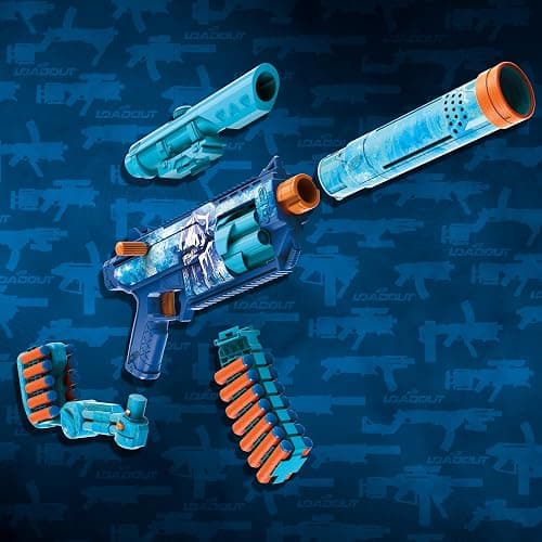 Nerf Loadout FrostFusion Blaster, 4 Interchangeable Attachment Accessories, 30 Nerf N1 Darts, Kids Outdoor Toys, Ages 8+ (Amazon Exclusive) thumbnail 4
