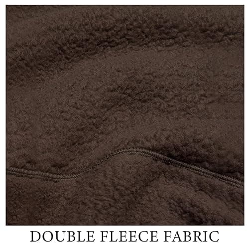 Yioaga Fleece Sweatshirts for Women Cropped Long Sleeve Half Zip Pullover Sherpa Jacket Warm Fuzzy Coats with Pockets thumbnail 6