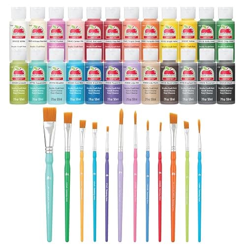 Apple Barrel Acrylic Craft Paint Kit, Matte Finish, 36 pc, Assorted - Image 1
