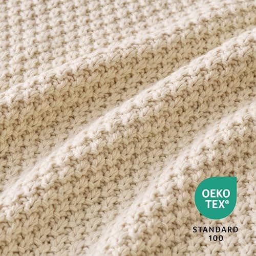 OnesCosy Dark Brown Throw Blanket, Chocolate Knit Throw Blanket for Couch, Soft Cozy Warm Lightweight Decorative Reversible Moss Stitch Knitted Blankets for Bed, 50x60 Inches, Chocolate Brown thumbnail 7