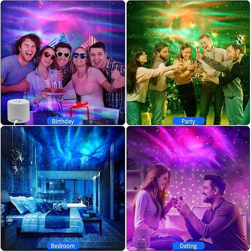 Star Projector, Galaxy Projector, Remote Control & Timer Galaxy Light, LED Nebula Night Light Projector for Adults Bedroom Decoration, Party, Birthday, Christmas,Valentine's Day,Room Decor thumbnail 4