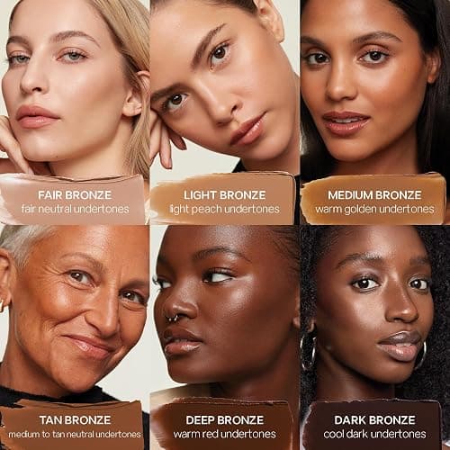 Saie Sun Melt Cream Bronzer - Buildable Balm Face Bronzer for Effortless Sculpting - Cream Contour Enriched with Vitamin C, Nourishing Skincare Ingredients & a Natural Finish - Dark Bronze (1 oz) thumbnail 4