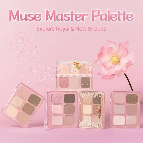 CLIO Muse Master Eyeshadow Palette, Korean Royal Heritage Edition, Baked Cream Powder Formula, Soft Lilac Mauve 6-Color with Matte & Shimmer for Daily Makeup, Safe for Sensitive Eyes (04 LILAC TALK) thumbnail 2