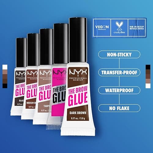 NYX PROFESSIONAL MAKEUP The Brow Glue, Extreme Hold Eyebrow Gel - Clear thumbnail 4