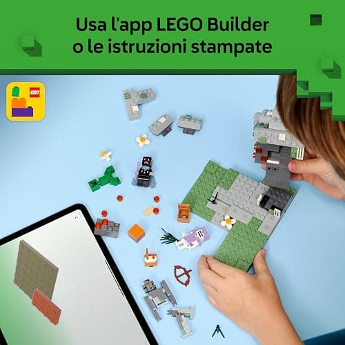 LEGO Minecraft Giardino Pallido - Bioma Giocattolo in Miniatura con Minifigure di Creaking e Mothman, e le Figure di Creeper e di Scheletro - Regalo per Gamer, Bambini e Bambine da 7 Anni - 21586 thumbnail 8
