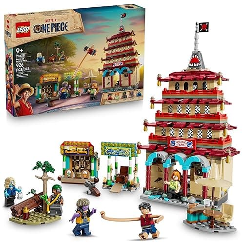 LEGO ONE PIECE Battle at Arlong Park Building Blocks - Pretend Play Building Toy for Boys & Girls, Ages 9+ - 5 Straw Hat Pirates Toy Figures & Playset for Anime Fans - Gift Idea for Birthdays - 75638 - Image 1