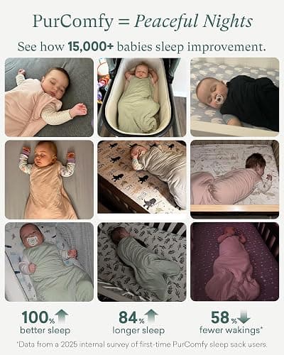 PurComfy Supersoft Sleep Sack 0.5 TOG, Premium Bamboo Viscose Sleeping Bag Thin Baby Wearable Blanket 2-Way Zipper Sleep Sack thumbnail 3