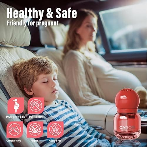 Carori Car Air Freshener - The Adorable Lightbulb-Shaped - Automotive Vent Clip - Long Lasting Scent - Essential Oils - Scented Car Accessories - Watermelon Candy Scented thumbnail 6