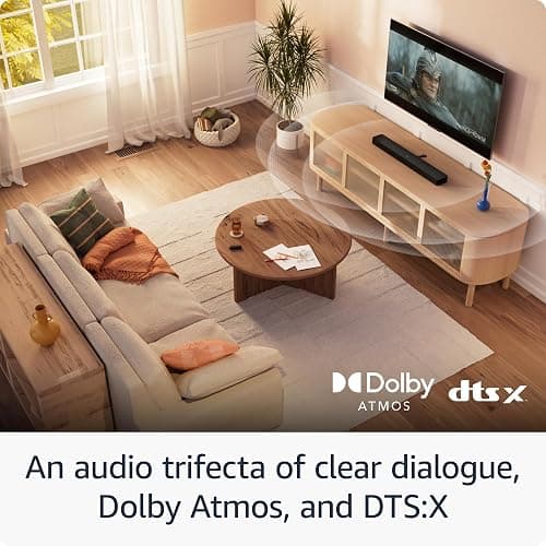 Amazon Fire TV Soundbar Plus (newest model) with built-in subwoofer, 3.1 channel, Dolby Atmos, clear dialogue thumbnail 3
