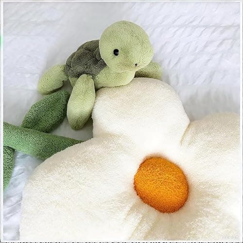 APJlKG 11.8Inch Weighted Plush Turtle Stuffed Animal Plush Soft Turtle Plush Toy A Christmas Birthday Gift for Boys and Girls,Green thumbnail 3