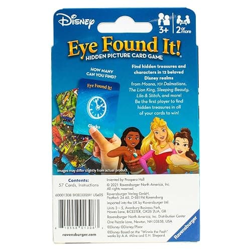 Ravensburger Eye Found It! World of Disney Card Game - Fun and Educational Spot It for Toddlers, Preschoolers, Boy and Girls Ages 3-8 - Family-Friendly for Endless Fun thumbnail 8