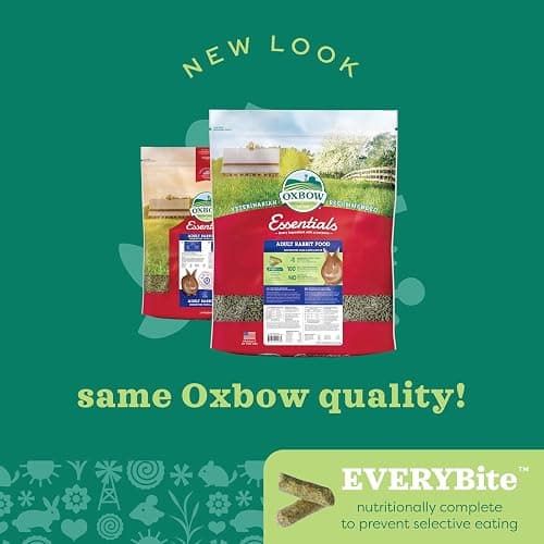 Oxbow Essentials Rabbit Food, Adult, Made with Oxbow Timothy Hay for Rabbit, Pet Pellets with Vitamins & Minerals, Small Animal Pet Products, Bunny Food, Made in USA, High Fiber, 25 lb. bulk bag thumbnail 9