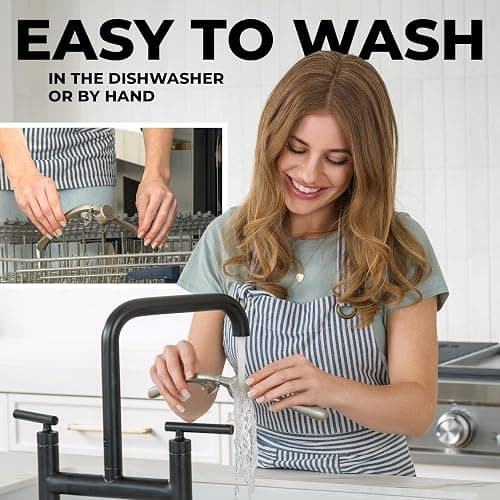 Zulay Kitchen Premium Garlic Press Set - Rust Proof Professional Garlic Mincer Tool - Easy-Squeeze, Easy-Clean with Soft, Ergonomic Handle - Silicone Garlic Peeler & Brush (Silver) thumbnail 7