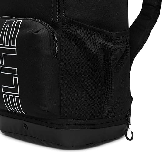Nike, Unisex, Varsity Elite Backpack (32L), Black/Black/Metallic Silver, One Size thumbnail 10