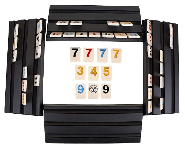 Pressman Rummikub Large Numbers Edition - The Original Rummy Tile Game Blue, 5" thumbnail 3