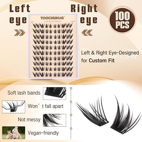 Cat Eye Lash Clusters Manga Eyelash Clusters thumbnail 4
