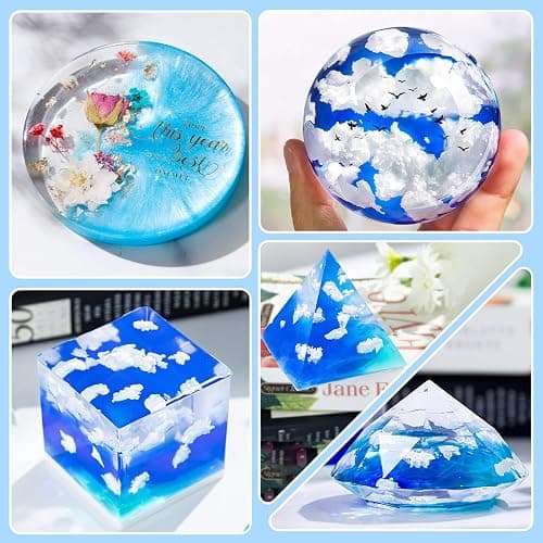 LET'S RESIN Epoxy Resin Kits and Molds Complete Set, 16oz Resin Art Kit with Silicone Molds, Pigment, Dried Flowers, Crafts for Adults, Beginners, Art Supplies for DIY Lovers, DIY Gift for Women thumbnail 7