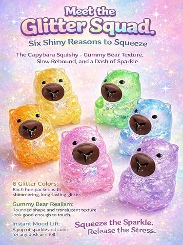 Capybara squishy- pink or orange thumbnail 2