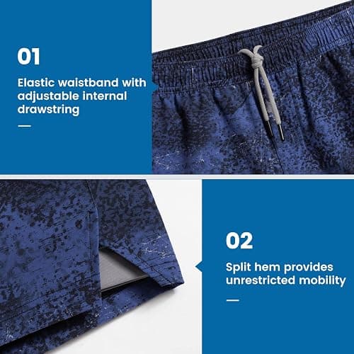 maamgic Gym Shorts for Men 7 inch Inseam with Liner Stretch 2 in 1 Workout Shorts Men Quick Dry Athletic Running Shorts thumbnail 6