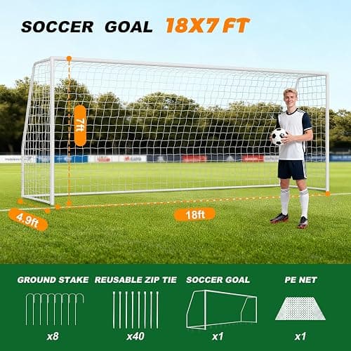 NAIZEA Soccer Goals 18 x 7 thumbnail 2