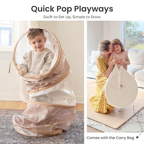 Tiny Land Tunnel Toys for Toddlers, 69" x 18" Baby Tunnel Crawl Indoor, Play Tunnel for Kids to Crawl Through, Pop Up Dog Tunnel, Baby Outdoor Toys thumbnail 4
