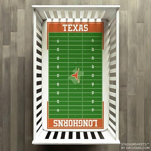 STADIUMSHEETS Day1Fans Officially-Licensed Fitted Crib Sheet (Texas Longhorns) thumbnail 3