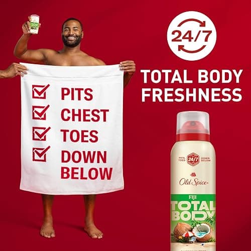 Old Spice Whole Body Deodorant Spray for Men, Aluminum Free, Fiji Scent, 24/7 Odor Protection, 24/7 Lasting Freshness, Dermatologist Tested, Gentle on Skin, Safe to Use All Over, 3.5 oz thumbnail 2