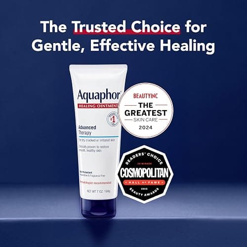 Aquaphor Healing Ointment Advanced Therapy Skin Protectant, Dry Skin Body Moisturizer, 7 Oz Tube thumbnail 3