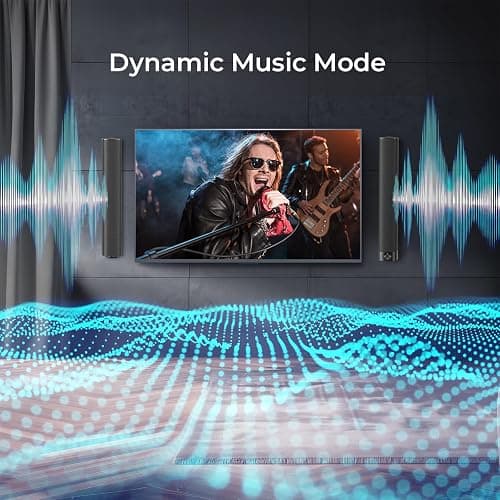 Assistrust Sound Bar for Smart TV, Soundbar with Bluetooth/ARC/Opt/AUX Connect, Auto Volume Boost, 3 Equalizer Modes, 2 in 1 Detachable Soundbar for TV/PC/Gaming/Projectors thumbnail 7