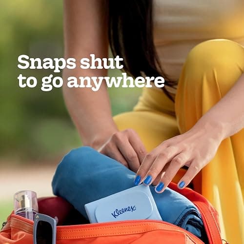 Kleenex Snap & Go Ultra Soft Facial Tissues, Travel & Car, 9-Pack thumbnail 4