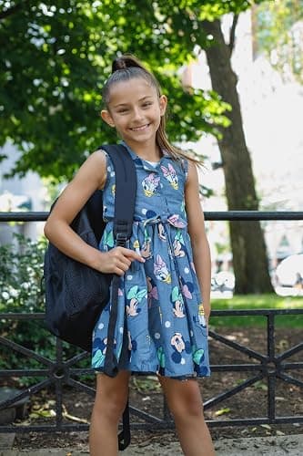 Disney Floral Chambray Skater Dress Newborn to Big Kid Sizes (0-3 Months - 14-16) thumbnail 5