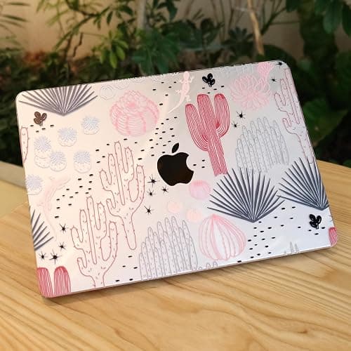 MEEgoodo Case for MacBook Pro 13 inch, Laptop Hard Shell Case with Keyboard & Camera Cover, Cacti thumbnail 5
