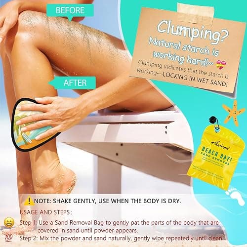 Triangle Sand Remover for Beach Cleaner Eraser Essential Wipe Off Mitt Duster Brush Cup Holder Game Toy Cruise Ship Summer Vacation Must Have Hawaii Travel Honeymoon Gift for Family Beach Towel thumbnail 3