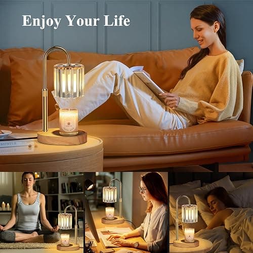 Lukasa Candle Warmer Lamp, with Timer Dimmer Adjustable Height, Birthday Gifts for Women Men, Mother's Day Gifts for Mom, Wax Melt Warmer for Home Decor Room Decor, Thanksgiving Gifts Christmas thumbnail 6
