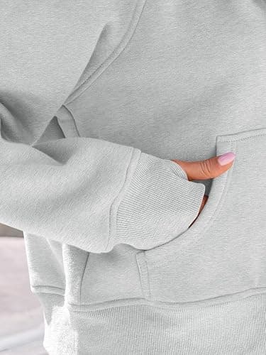AUTOMET Womens Zip Up Hoodies Fleece Jackets Oversized Sweatshirts Fall Fashion Outfits 2025 Sweaters Winter Clothes thumbnail 5