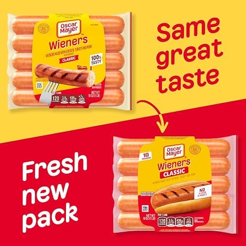 Oscar Mayer Hot Dogs, 10 ct Pack, Classic Weiners thumbnail 4