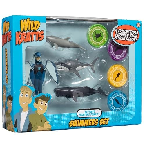 Wild Kratts 4-Pack Action Figure Set - Activate Creature Power - Swimmers thumbnail 4